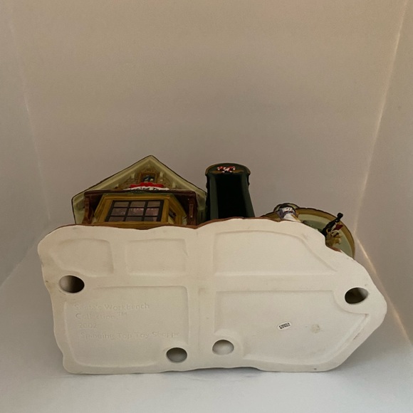 Santa's Workbench Spinning Top Toy Shoppe Victorian Series Christmas Village - Picture 7 of 9